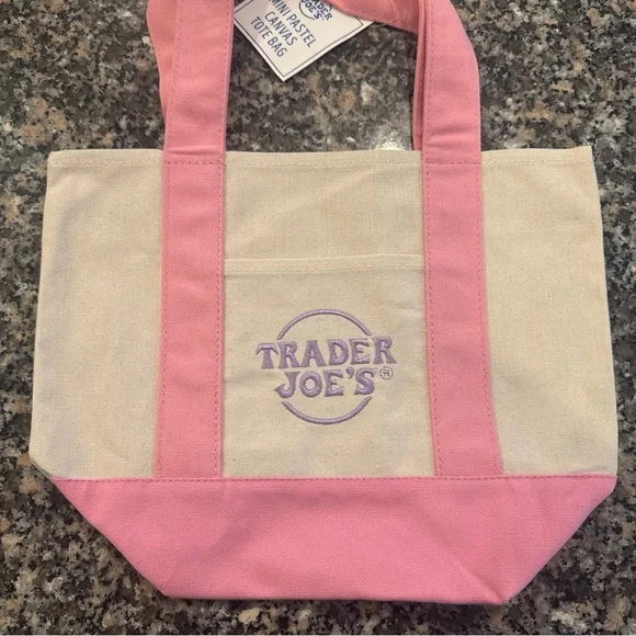 Trader Joe’s pastel mini canvas totes - Picture 5 of 5
